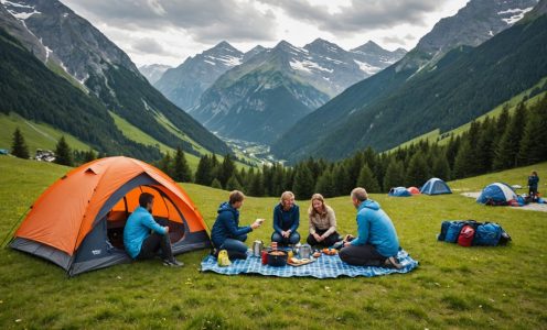 Camping en famille dans les alpes : nature et fraîcheur