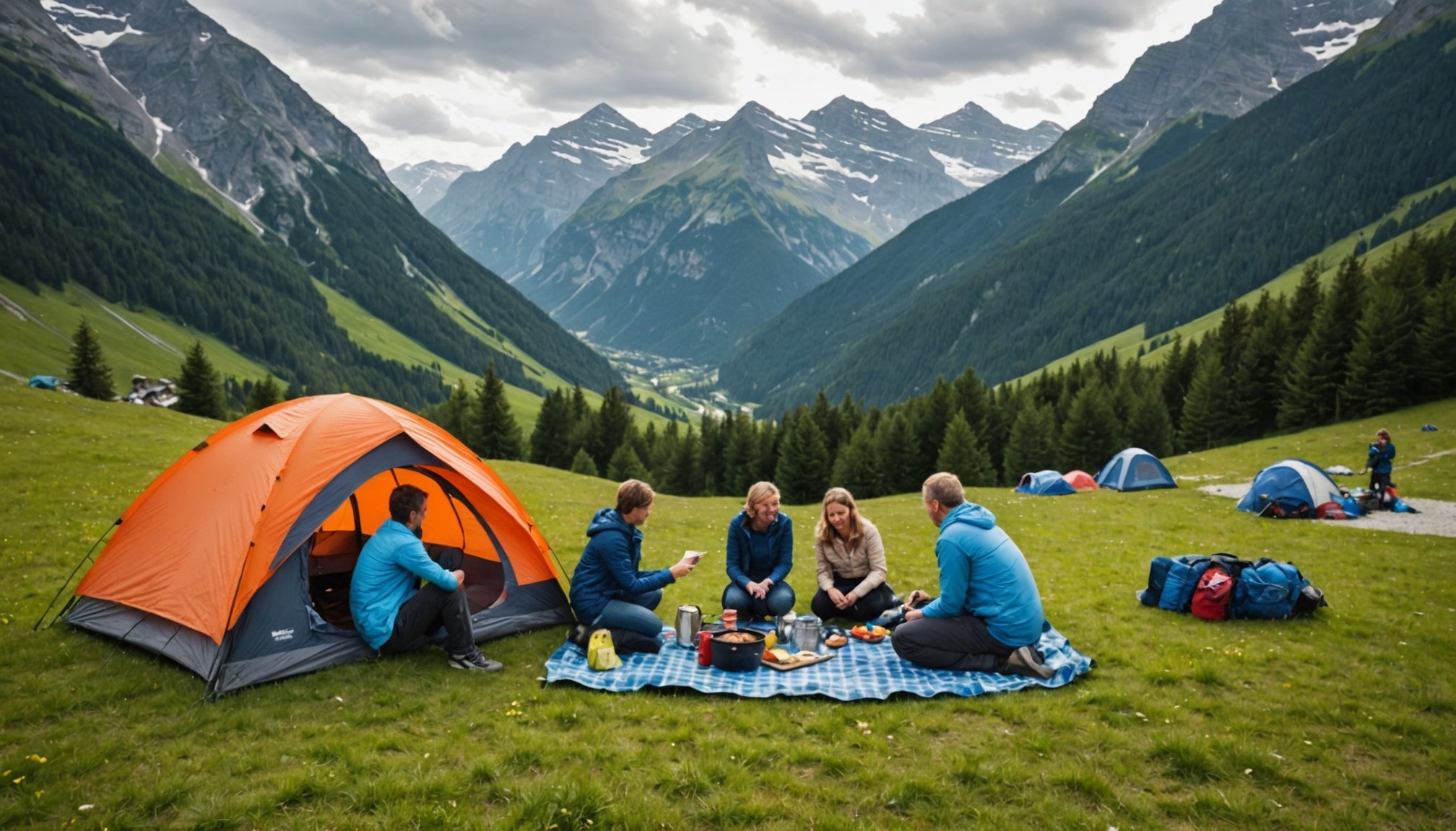 Camping en famille dans les alpes : nature et fraîcheur
